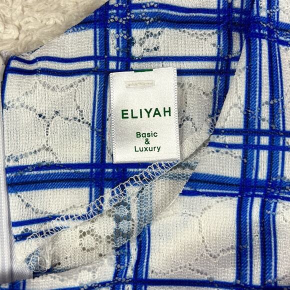 Eliyah ruffle hem checked bust sheath dress, size XS - Picture 7 of 8